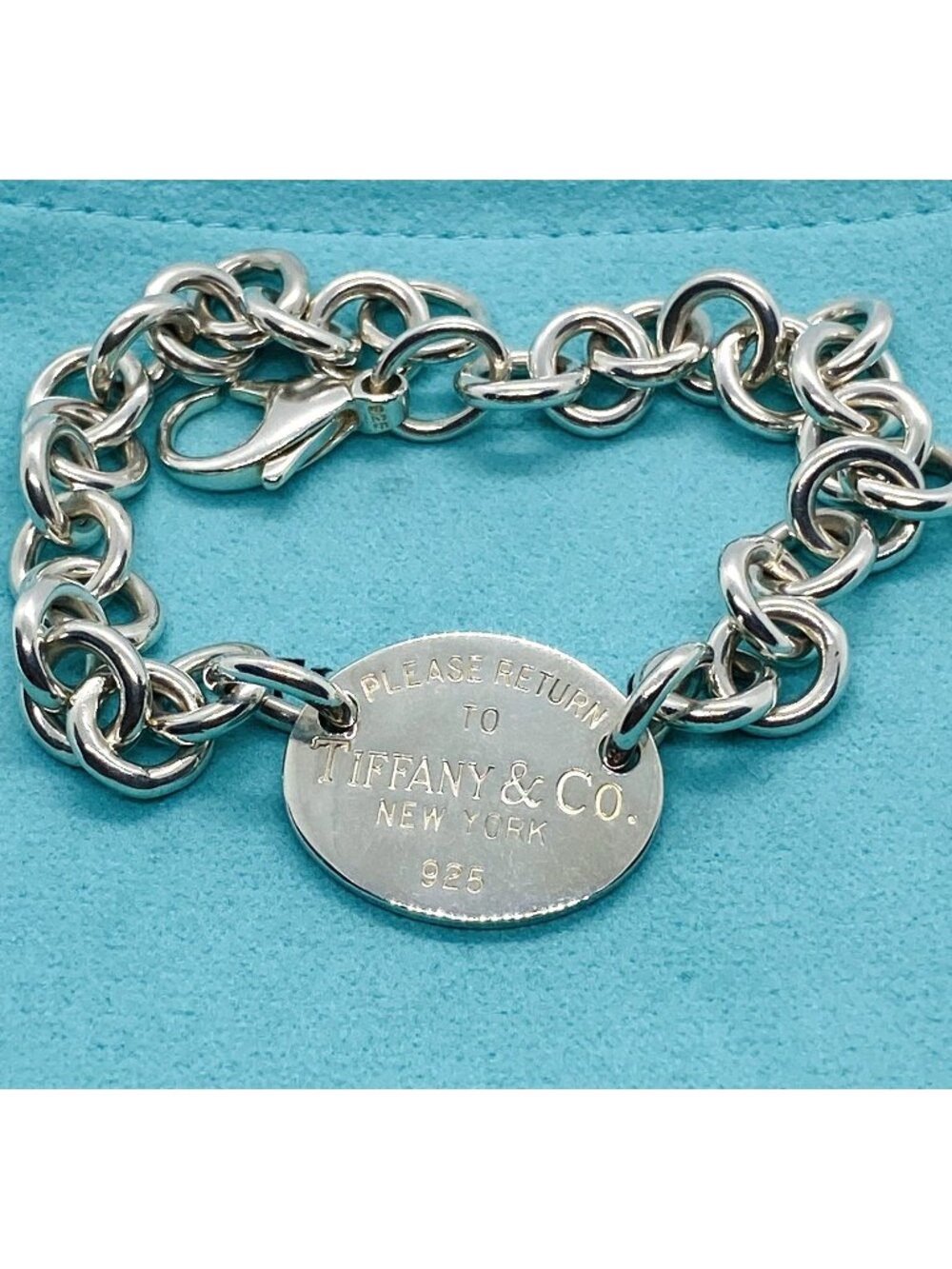 Tiffany & Co Oval Tag Return To Tiffany Bracelet 8"